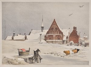 Arquitectura Pintoresca en París, Gante, Amberes, Ruan: Byloke, Gante, Bélgica de Thomas Shotter Boys