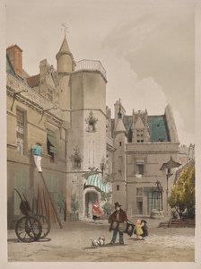 Arquitectura pintoresca en París, Gante, Amberes, Ruan: Hôtel Cluny, París de Thomas Shotter Boys