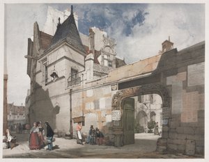 Arquitectura pintoresca en París, Gante, Amberes, Rouen: Hôtel de Cluny, París de Thomas Shotter Boys