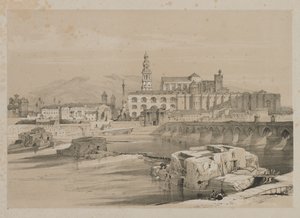 Bocetos pintorescos en España: restos de un puente romano sobre el Guadalquiver, Córdoba