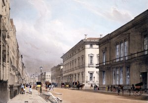 Las Casas del Club, Pall Mall, 1842 de Thomas Shotter Boys