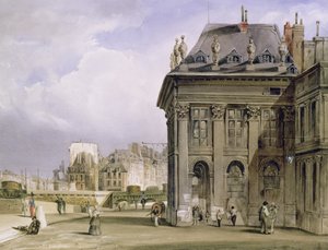 La Isla de la Cité desde el Instituto, París, c.1830-39 de Thomas Shotter Boys
