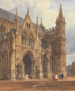 El pórtico noroeste de la catedral de Salisbury de Thomas Shotter Boys