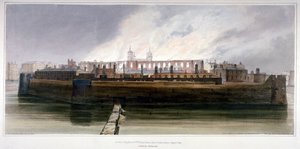 La Torre de Londres la mañana después del incendio en la Armería el 30 de octubre de 1841 de Thomas Shotter Boys