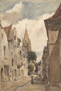 Vista de Issy Una calle en Issy-les-Moulineaux, Sena de Thomas Shotter Boys