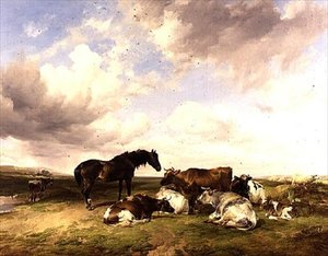 Lluvias de verano de Thomas Sidney Cooper
