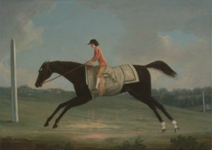Borlase Cokayne de niño montando a Sultana de Thomas Smith of Derby
