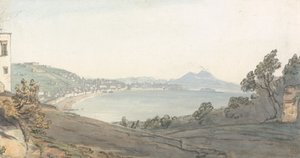Chiaja de Nápoles desde Posillipo de Thomas Smith of Derby