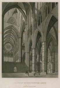 Transepto de la Abadía de Westminster, Londres de Thomas Snr. Malton