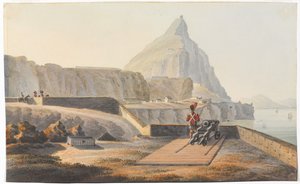 La casa del gobernador en el Peñón de Gibraltar, marzo de 1827. (acuarela)