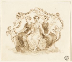 Alegoría de Inglaterra, Escocia e Irlanda de Thomas Stothard