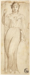 Atenea, o Britannia identificada como Atenea de Thomas Stothard