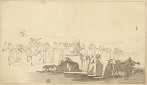 Peregrinos de Canterbury de Thomas Stothard