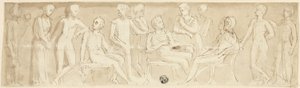 Diseño de friso en estilo clásico de Thomas Stothard