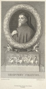 Geoffrey Chaucer, grabado por John Henry Robinson de Thomas Stothard