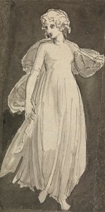 Chica, de cuerpo entero, de frente de Thomas Stothard
