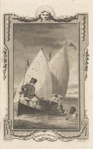 Robinson Crusoe, de la Revista de Novelistas, pub. 1781