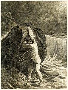 ¿Robinson Crusoe naufragado y aferrado a una roca? de 