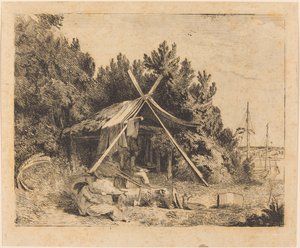 El campamento de Stothard, Blake, Ogleby de Thomas Stothard