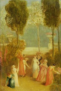 El Jardín, c.1820 de Thomas Stothard