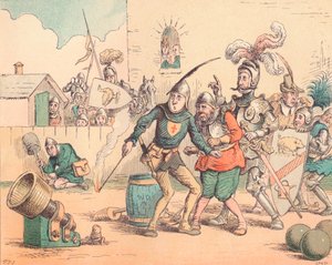 La introducción de la artillería, c1884