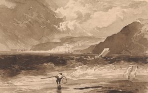 Lyme Regis, Dorsetshire, una borrasca de Thomas Sully