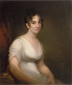 Sally Etting, joven mujer a la moda romana - Pintura de Thomas Sully de Thomas Sully