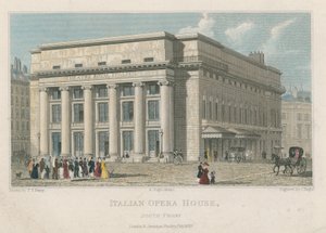 Teatro de la Ópera Italiana, Frente Sur, Londres de Thomas Talbot Bury