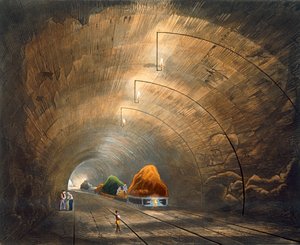 El túnel, Ferrocarril de Liverpool y Manchester, 1833 de Thomas Talbot Bury