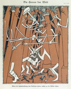 Los amos del mundo", portada de la revista "Simplicissimus de Thomas Theodor Heine