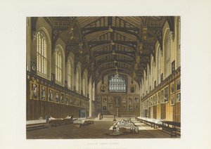 Sala de Christ Church, 1814 de Thomas Tomkins