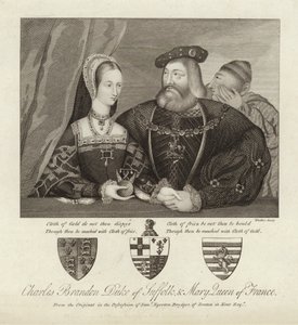 Charles Brandon Duque de Suffolk y María Reina de Francia de Thomas Trotter