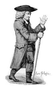 Dr. Johnson, figura literaria inglesa, 1912 de Thomas Trotter