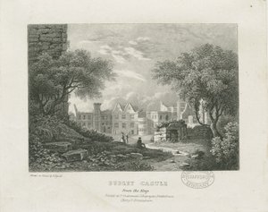 Castillo de Dudley - La Torre del Homenaje: litografía, nd [siglo XIX] de Thomas Underwood