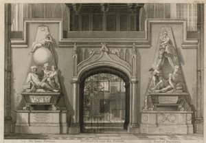 Entrada al coro, Abadía de Westminster, Londres de Thomas Uwins