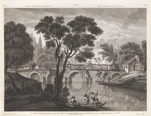 Diseño de un puente ruinoso para el jardín de Sión de Thomas Vivares