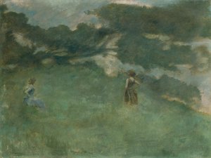 El Zorzal Ermitaño, 1890 de Thomas Wilmer Dewing