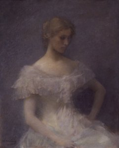 Niña sentada, 1896 de Thomas Wilmer Dewing