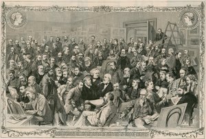 Los miembros del Instituto de Acuarelistas (grabado) de Thomas Walter Wilson