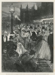 La recepción dada por la esposa del Portavoz, la Sra. Gully, en la Cámara de los Comunes de Thomas Walter Wilson
