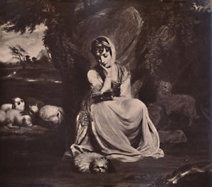 Frances Anne Crewe, Lady Crewe, como Santa Genoveva, c1773-1894 de Thomas Watson