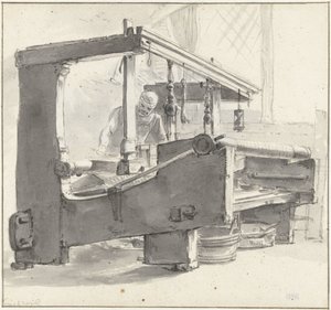 Una tejedora trabajando de Thomas Wijck