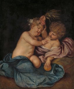 Dos niños, personificaciones de la primavera y el otoño