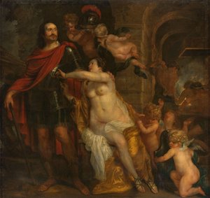 Venus armando a un guerrero, posiblemente Johan Maurits en la Forja de Vulcano de Thomas Willeboirts Bosschaert