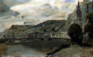 El puente en Dinant de Thomas William Roberts