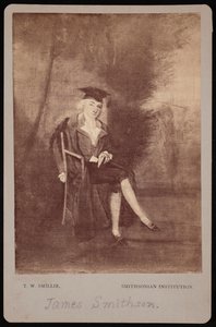 Retrato de James Smithson 1765-1829, 1786 fotografiado en la década de 1870