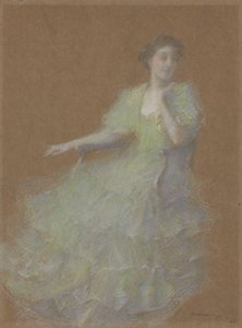 Verde y oro, c.1923-1926 de Thomas Wilmer Dewing