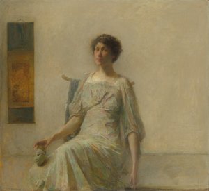Dama con máscara de Thomas Wilmer Dewing