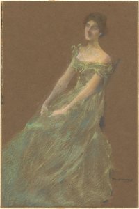 El Vestido Verde de Thomas Wilmer Dewing