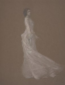 El vestido rosa, c.1894 de Thomas Wilmer Dewing